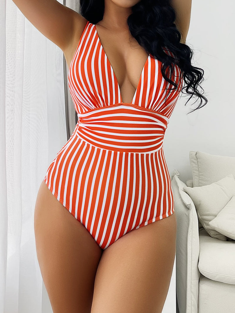 SOCUTE High Neck One Piece Swimsuit