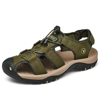 Army Green / 6.5 BAOLUMA Mens Black Sandals  -  Cheap Surf Gear
