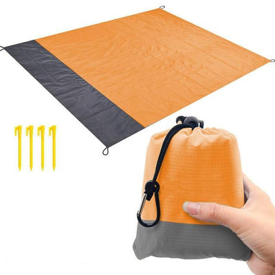 Orange blanket / 82 x 79 inch BSWOLF Best Beach Mat  -  Cheap Surf Gear
