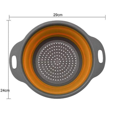 1Pc Orange Large COBO REAL CAMP Collapsible Colander  -  Cheap Surf Gear