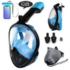 color 01 / L/XL CSG Anti Fog Face Mask Snorkel Set  -  Cheap Surf Gear