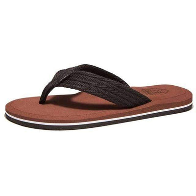 brown / 7 NIDENGBAO Black Flip Flops  -  Cheap Surf Gear