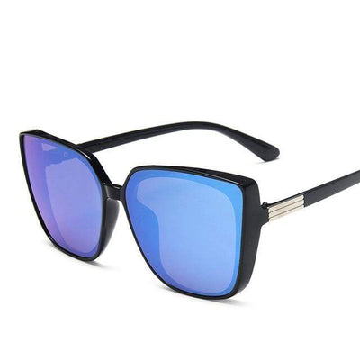 Black Blue / Black PROUD DEMON Oversized Sunglasses  -  Cheap Surf Gear