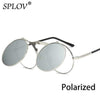C11SilverSilverP SPLOV Round Steampunk Sunglasses  -  Cheap Surf Gear