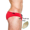 red with pad / M UXH Sexy Swim Trunks  -  Cheap Surf Gear
