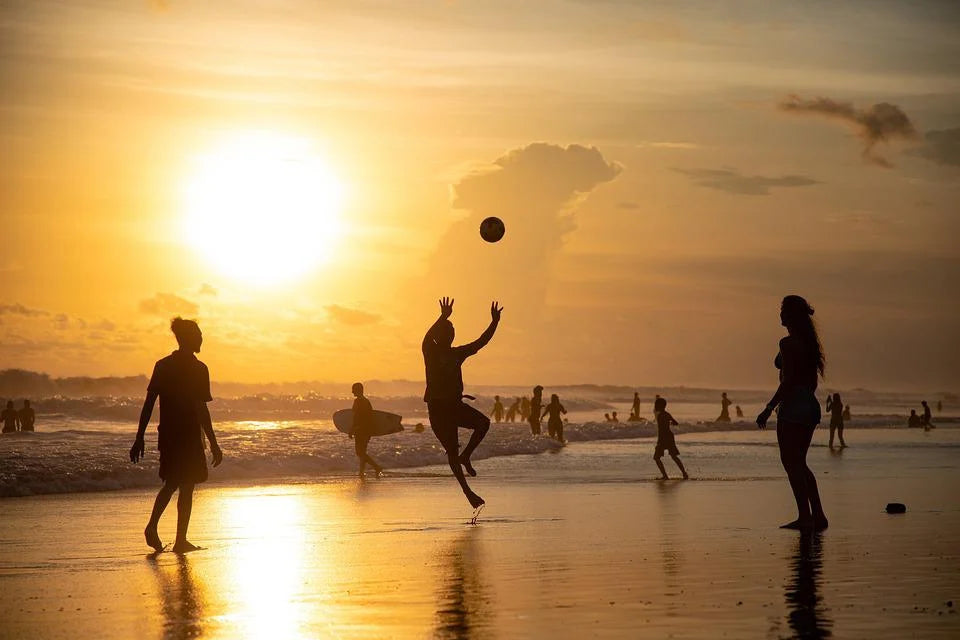 sport at a beach