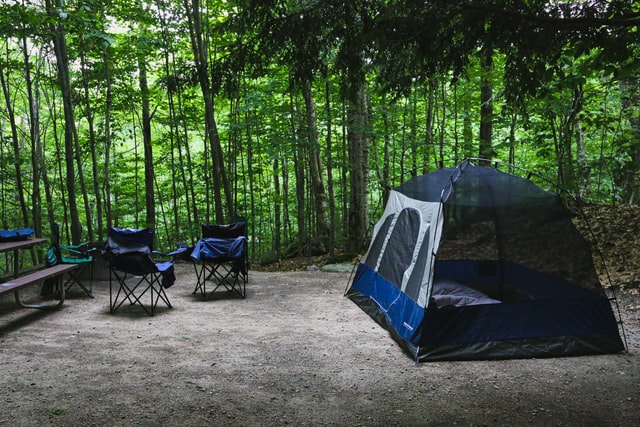 camp and beach chair