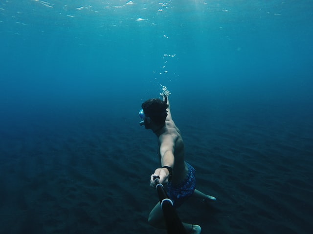 filming underwater