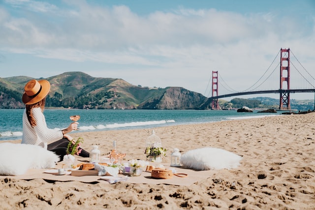 picnic on the beach