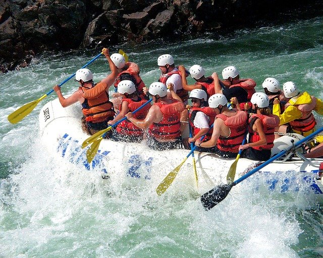 white water rafting
