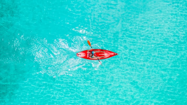 red-kayak