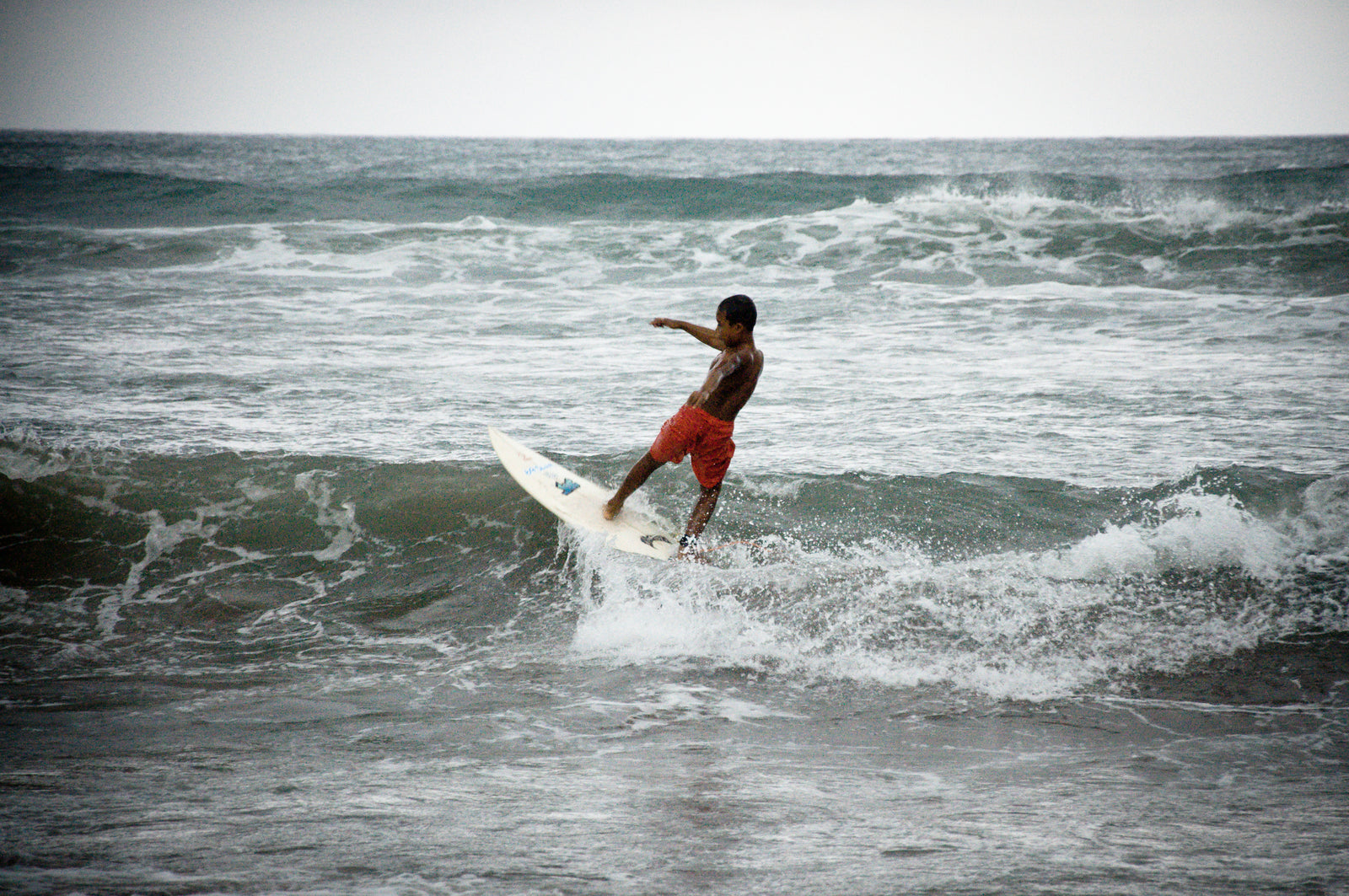 surfer on the sea