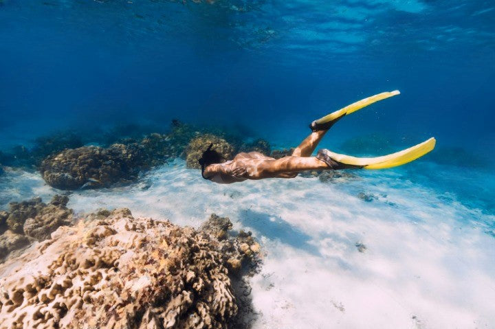 woman snorkeling 