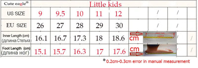 Cute eagle Summer Boys Orthopedic Sandals Pu Leather Toddler Kids Shoes for Boys Closed Toe Baby Flat  Shoes  Size 20-30 New