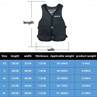 SWROW Life Jacket For Adults