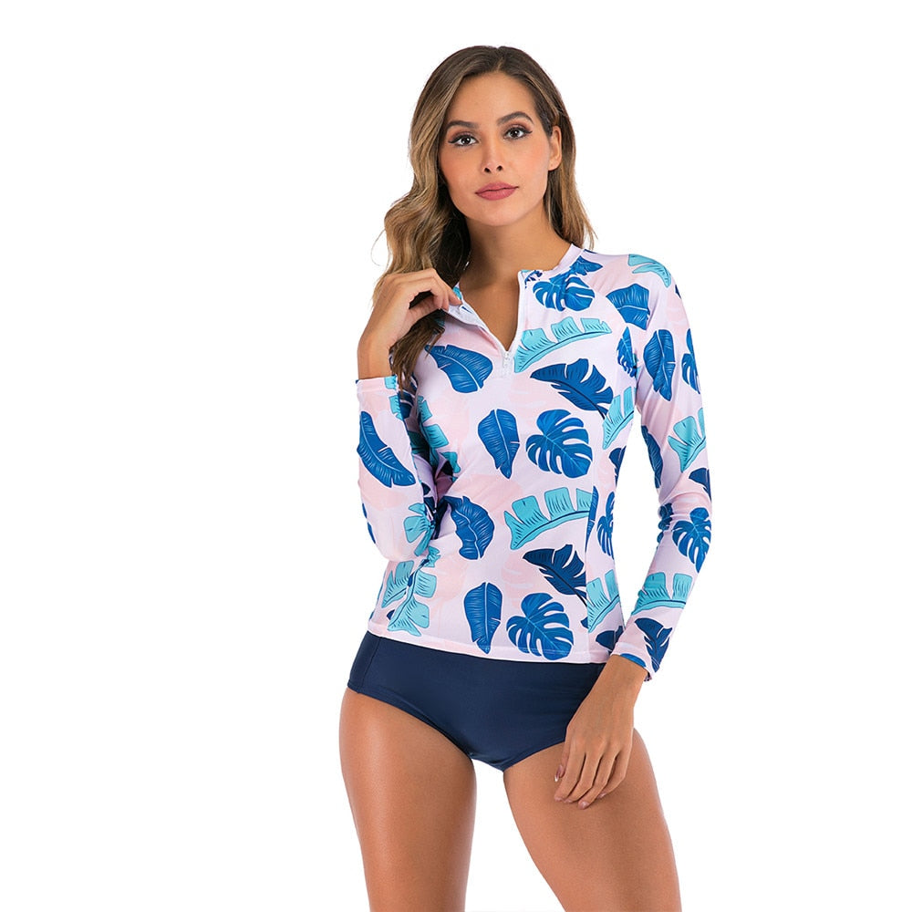FABO Long Sleeve Swim Top