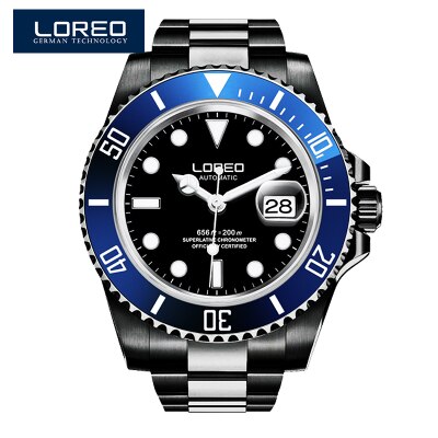 LOREO Mens Diving Watch