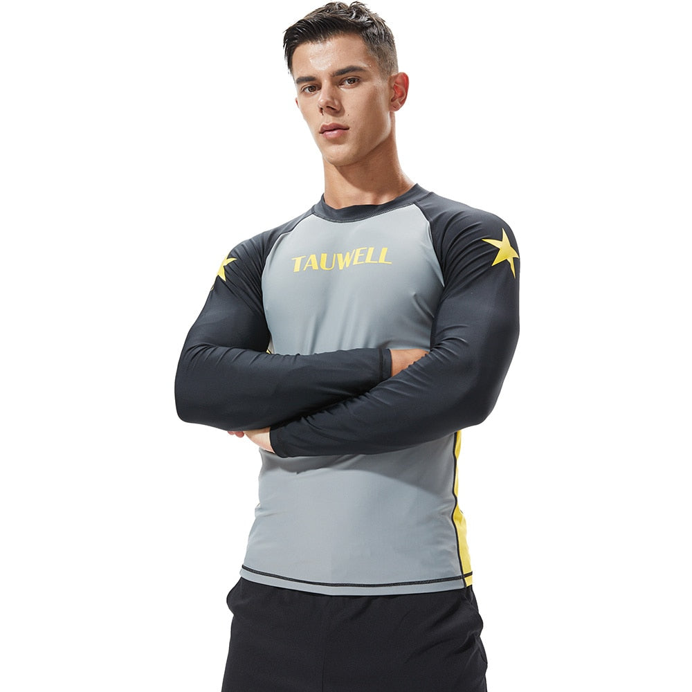 TAUWELL Rash Guard Long Sleeve Mens