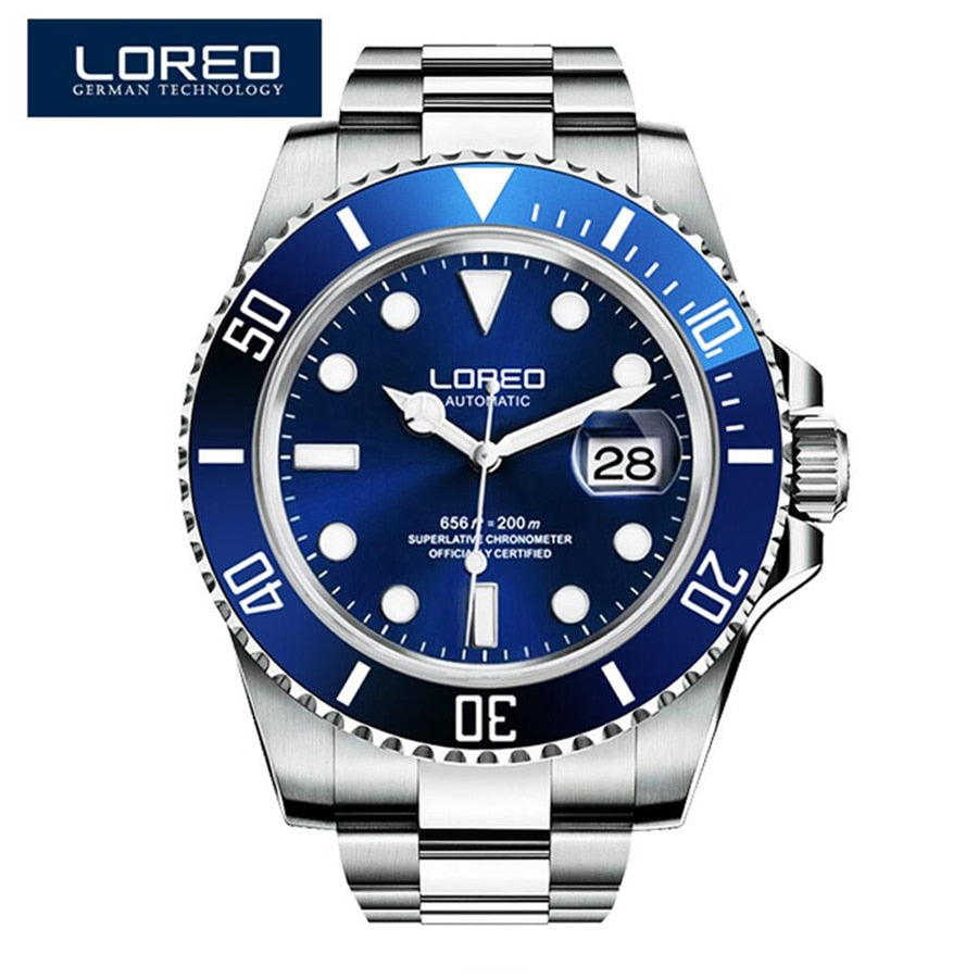 LOREO Mens Diving Watch
