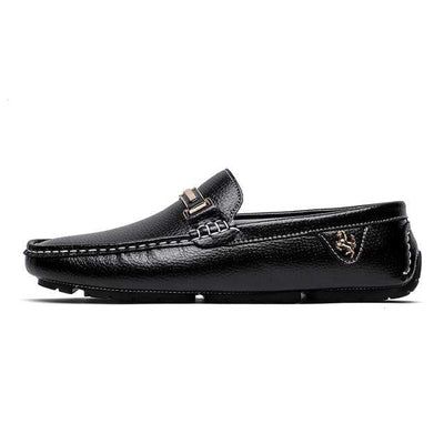 Black / 6 ALCUBIEREE Leather Boat Shoes  -  Cheap Surf Gear