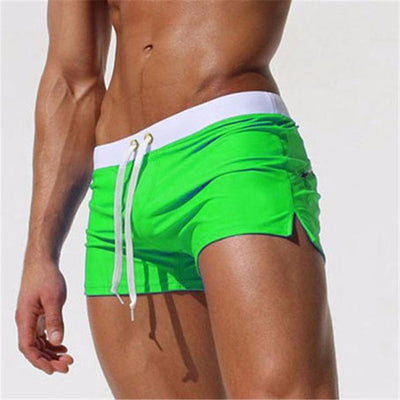 Apple green / S ALSOTO White Swimming Shorts  -  Cheap Surf Gear