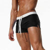 Black / S ALSOTO White Swimming Shorts  -  Cheap Surf Gear