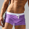 Purple / S ALSOTO White Swimming Shorts  -  Cheap Surf Gear