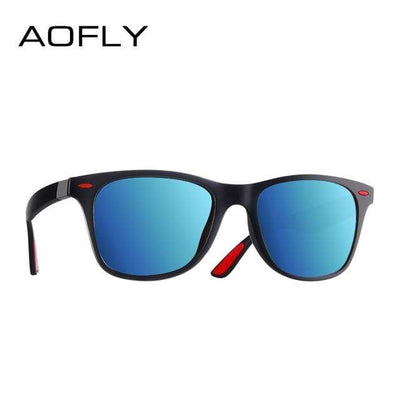 C6Matte Blue Mirror AOFLY Mens Polarized Sunglasses  -  Cheap Surf Gear