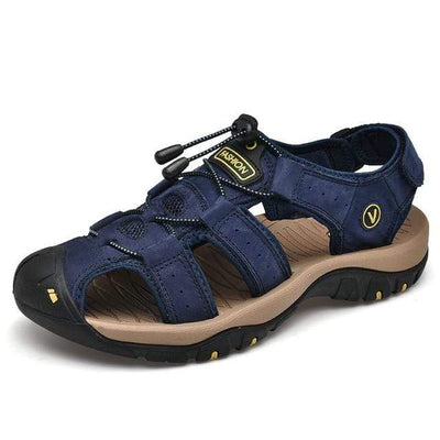 Blue / 6.5 BAOLUMA Mens Black Sandals  -  Cheap Surf Gear