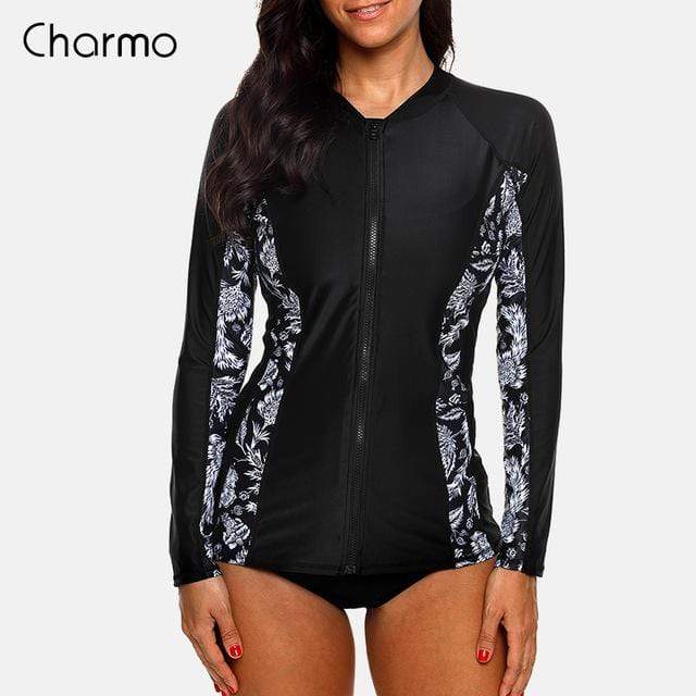 CAHRMO Womens Rash Guard With Bottom