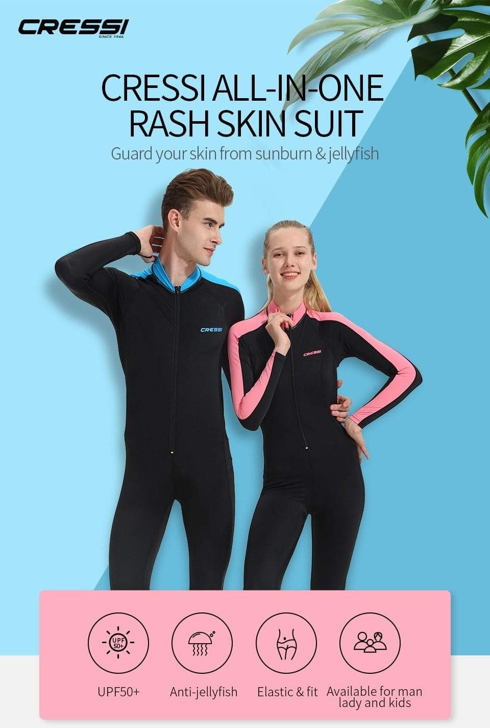 lycra gear BUY CRESSI Lycra Suit - Men / Women / Kids ON SALE NOW!