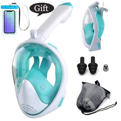 color 05 / L/XL CSG Anti Fog Face Mask Snorkel Set  -  Cheap Surf Gear