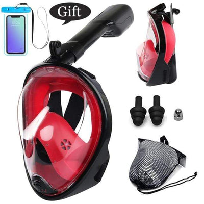 color 10 / L/XL CSG Anti Fog Face Mask Snorkel Set  -  Cheap Surf Gear