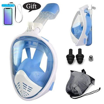 color 13 / L/XL CSG Anti Fog Face Mask Snorkel Set  -  Cheap Surf Gear