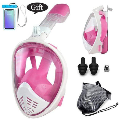 color 15 / L/XL CSG Anti Fog Face Mask Snorkel Set  -  Cheap Surf Gear