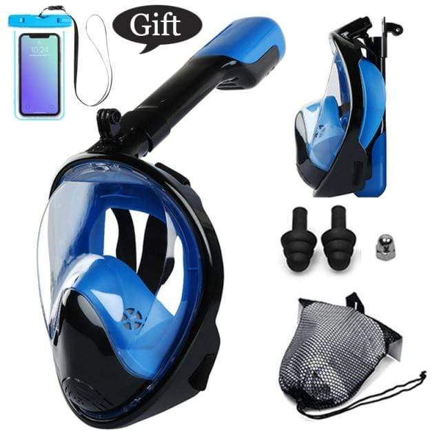 color 17 / L/XL CSG Anti Fog Face Mask Snorkel Set  -  Cheap Surf Gear