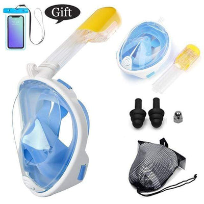 color 22 / L/XL CSG Anti Fog Face Mask Snorkel Set  -  Cheap Surf Gear