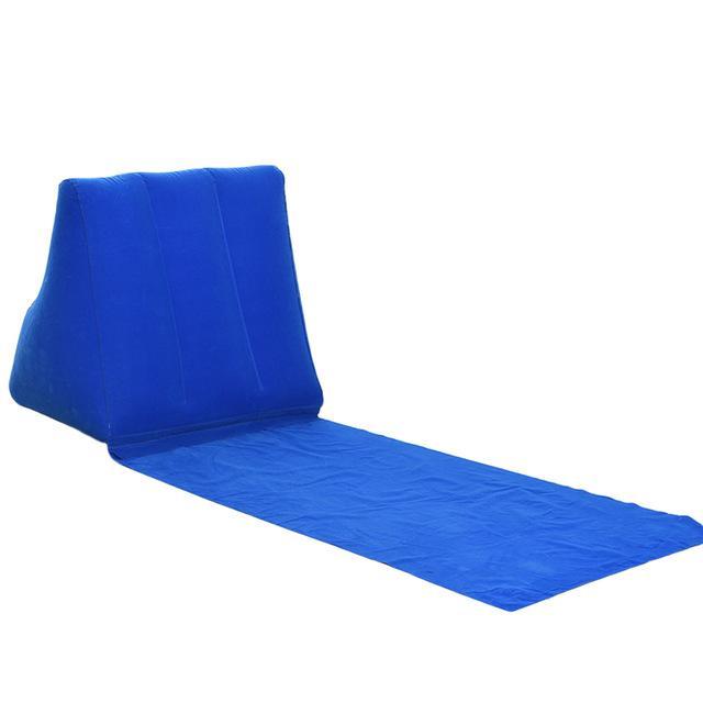 Dark Purplish Bule CSG Beach Mat With Pillow  -  Cheap Surf Gear