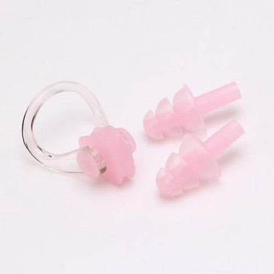 Pink CSG Swimming Nose Clip And Ear Plug Set  -  Cheap Surf Gear