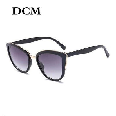 C2BlackGray DCM Cat Eye Polarized Sunglasses  -  Cheap Surf Gear