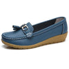 blue / 5 HAJINK Womens Leather Boat Shoes  -  Cheap Surf Gear