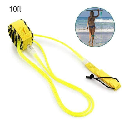 Yellow 10ft ISF Best Surfboard Leash  -  Cheap Surf Gear