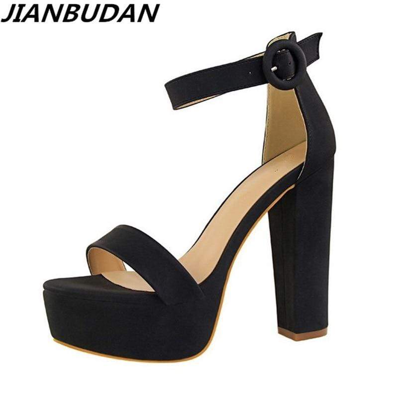 JIANBUDAN High Heel Sandals  -  Cheap Surf Gear