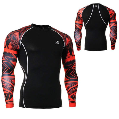 LIFE ON TRACK Mens Rash Guard