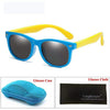 Blue Yellow LONG KEEPER Baby Sunglasses  -  Cheap Surf Gear