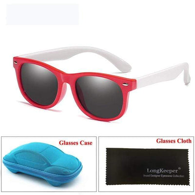 Red White LONG KEEPER Baby Sunglasses  -  Cheap Surf Gear
