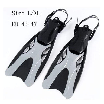 Gray Size L XL MAICCA Diving Flippers  -  Cheap Surf Gear
