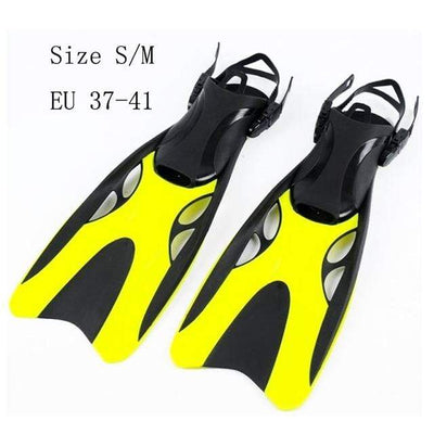 Yellow Size S M MAICCA Diving Flippers  -  Cheap Surf Gear