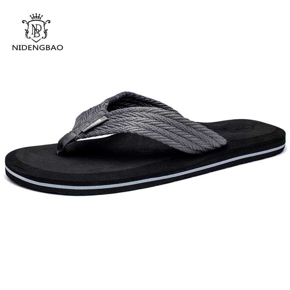 NIDENGBAO Black Flip Flops  -  Cheap Surf Gear