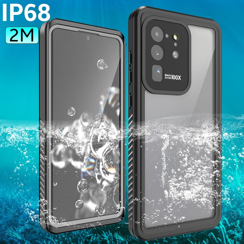 IP68 Samsung Galaxy S8 / S9 / S10 Plus / Note 9 / Note 10 / 10 Plus Waterproof Case